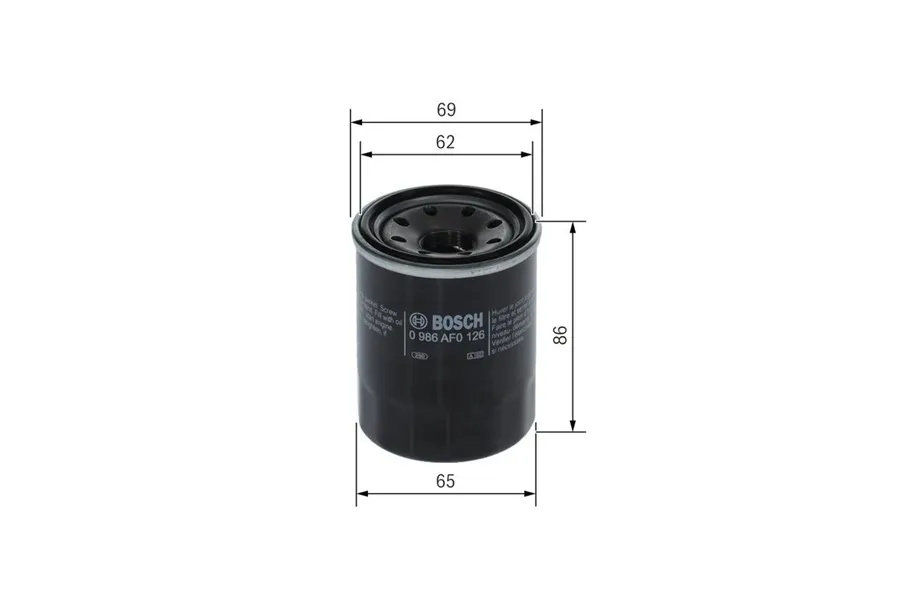 LỌC DẦU ĐỘNG CƠ BOSCH O0126