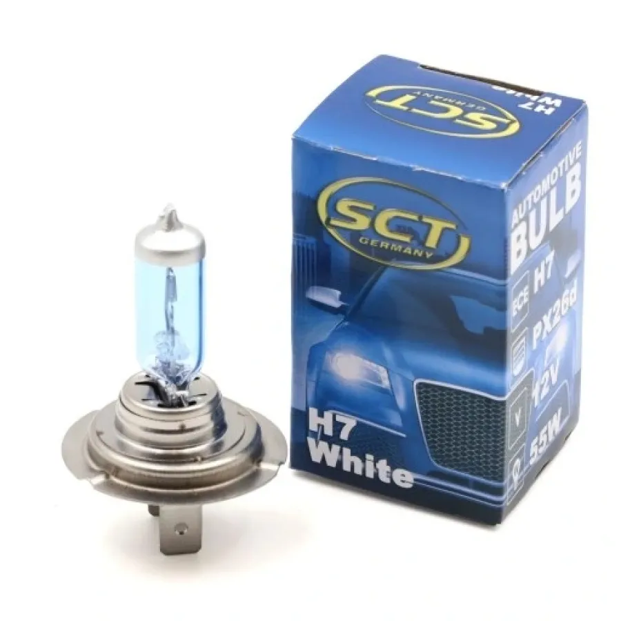 BÓNG ĐÈN HALOGEN SCT GERMANY 202136 H7 TRẮNG 12V 55W PX26d